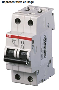 ABB s202p-d1 mcb s200p 2 pole d type 1a